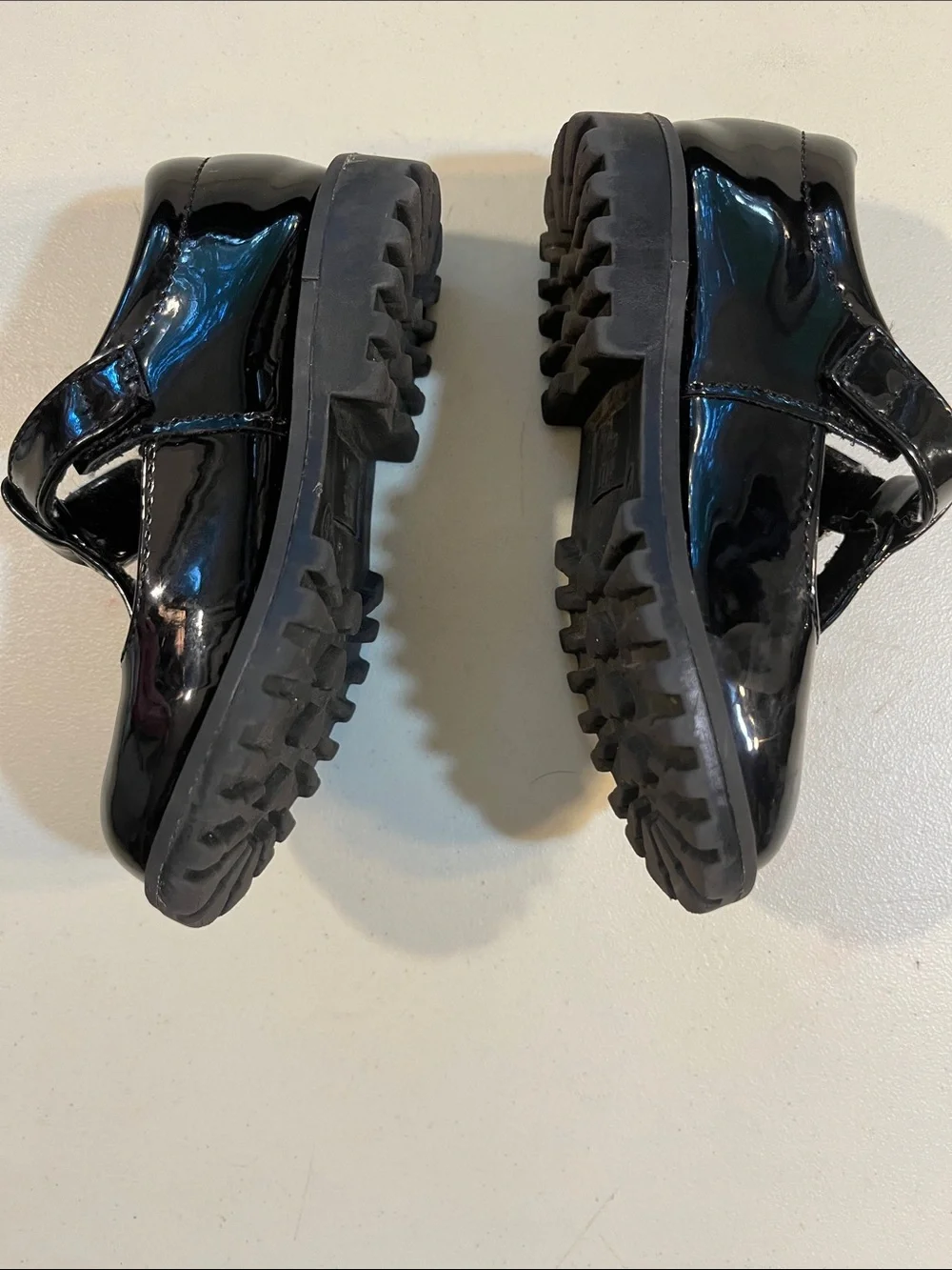 Mix No. 6 Girls Black Patent T-Strap Mary Janes